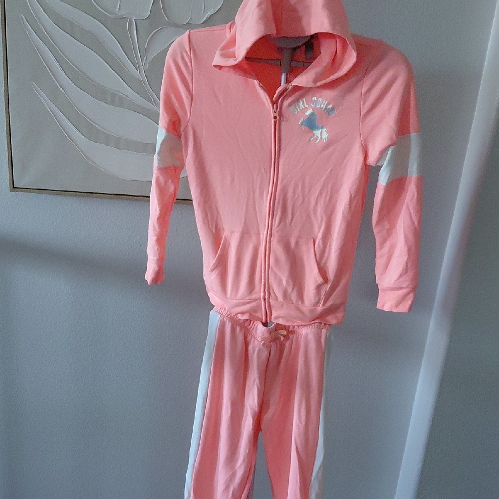 The Children's Place Pink Pajama Set with Unicorn
